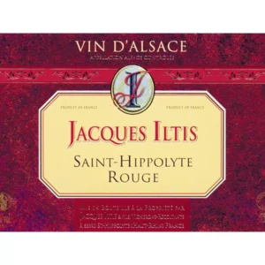 Domaine Jacques ILTIS etiquette saint hyppolyte rouge